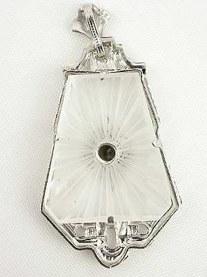 Quartz and Diamond Vintage Pendant