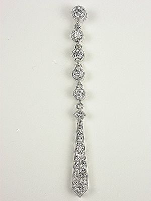 Vintage Style Diamond Drop Pendant