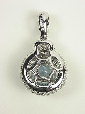 Aquamarine Vintage Style Pendant