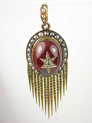 Victorian Almandine Garnet Pendant