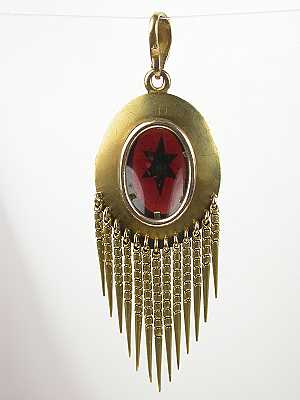Victorian Almandine Garnet Pendant
