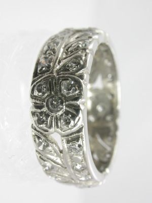 Art Deco Diamond Antique Eternity Band