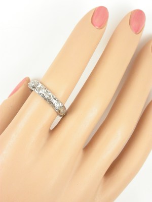 Antique Art Deco Filigree Wedding Ring
