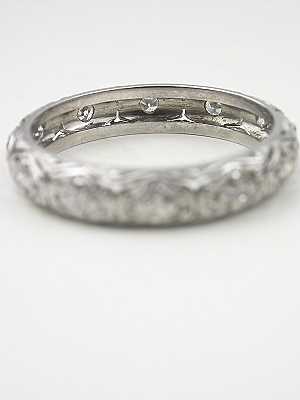  Art Deco Filigree Wedding Ring