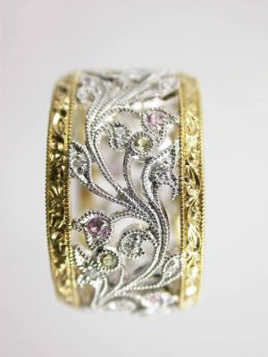 Art Nouveau Antique Style Wedding Ring