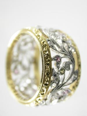 Art Nouveau Antique Style Wedding Ring