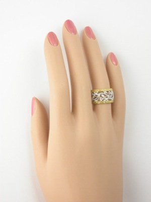 Art Nouveau Antique Style Wedding Ring