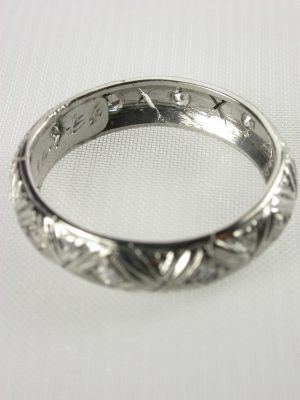 1954 Filigree Vintage Wedding Ring
