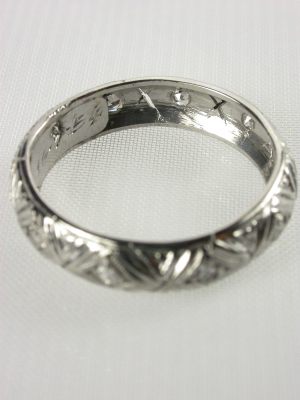 1954 Filigree Vintage Wedding Ring, RG-1367