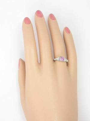 Antique Pink Sapphire Engagement Ring
