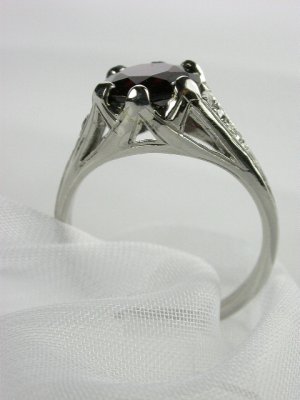Antique Garnet Engagement Ring