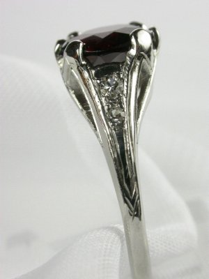 Antique Garnet Engagement Ring