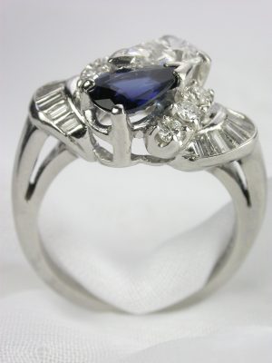 Sapphire and Diamond Vintage Ring