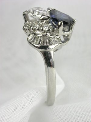 Sapphire and Diamond Vintage Ring