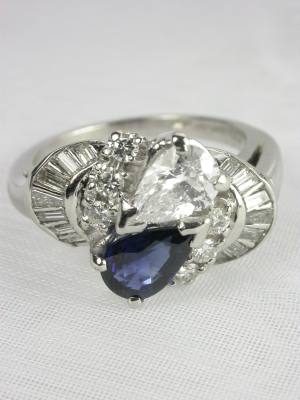 Sapphire and Diamond Vintage Ring