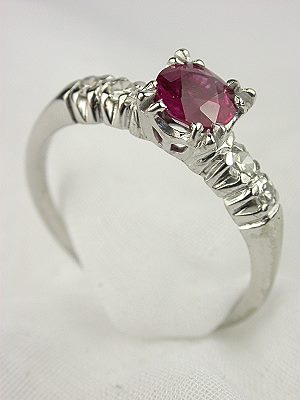 Vintage Ruby Engagement Ring