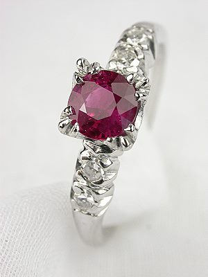 Vintage Ruby Engagement Ring