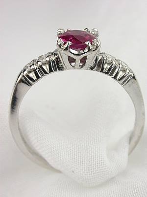 Vintage Ruby Engagement Ring