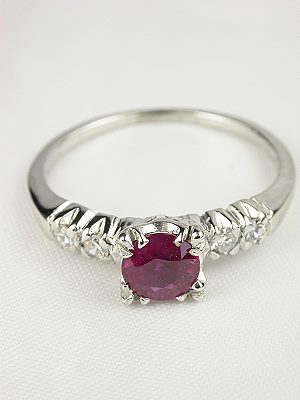 Vintage Ruby Engagement Ring