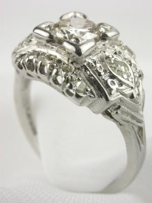 1950s Antique Diamond Engagement Ring