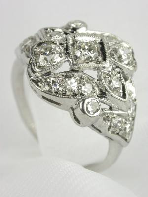 1930s Old European Cut Diamond Ring