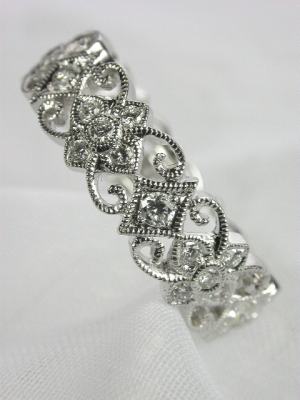 Beverley K Antique Style Diamond Wedding Ring