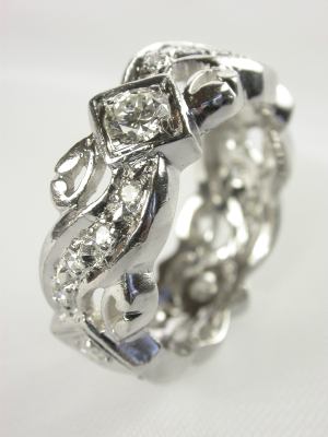 1955 Platinum Diamond Eternity Band