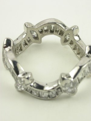 1950s "Wave" Vintage Wedding Ring