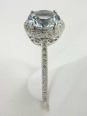Aquamarine Engagement Ring