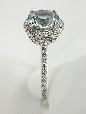  Aquamarine Engagement Ring