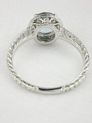 Aquamarine Engagement Ring