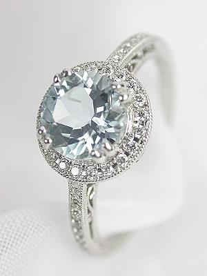Beverley K Aquamarine Engagement Ring