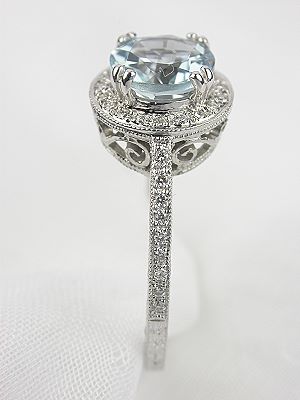 Beverley K Aquamarine Engagement Ring