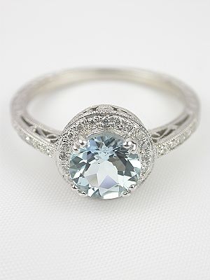 Beverley K Aquamarine Engagement Ring