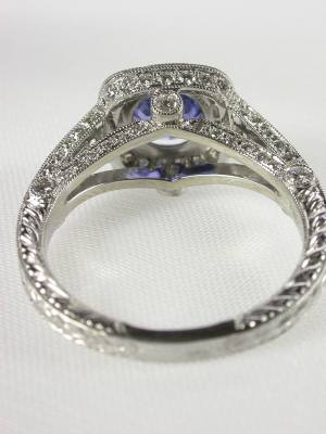 Sapphire and Diamond Engagement Ring