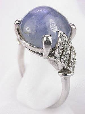 1930s Cabachon Star Sapphire Antique Ring