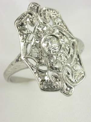 Edwardian Diamond Dinner Ring