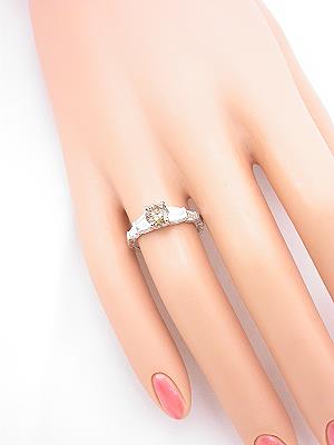 Dramatic Champagne Diamond Engagement Ring