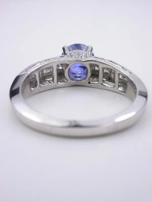 Vintage Style Sapphire Filigree Engagement Ring