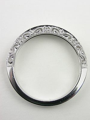 Paisley and Filigree Vintage Style Wedding Ring