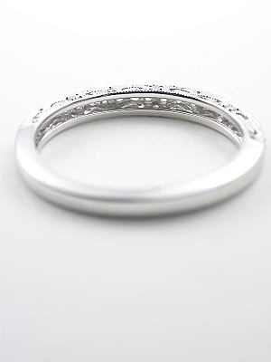 Paisley and Filigree Diamond Wedding Band