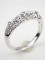 Floral and Filigree Wedding Ring