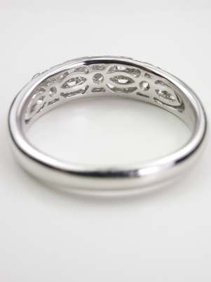 Floral and Filigree Wedding Ring