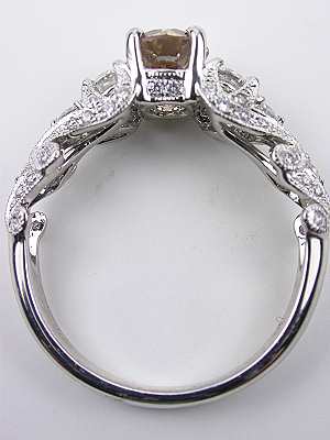 Champagne Diamond Engagement Ring