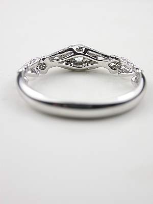 Swirling Diamond Wedding Ring