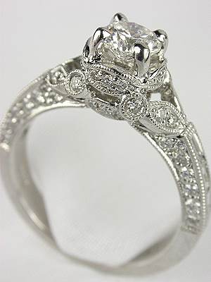 Elegant Platinum and Diamond Engagement Ring