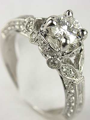 Elegant Platinum and Diamond Engagement Ring