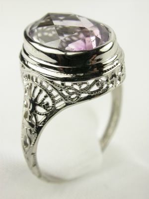 Edwardian Amethyst Antique Engagement Ring