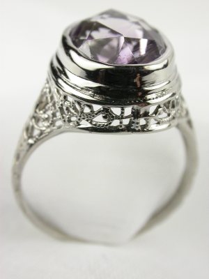 Edwardian Amethyst Antique Engagement Ring