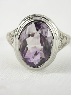 Edwardian Amethyst Antique Engagement Ring